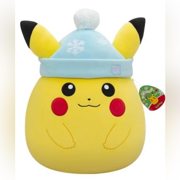 NWT Pokemon Yellow and Blue Pikachu Stuffed Animal - 14” - Picture 1 of 7